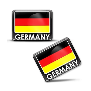  D Aufkleber Länderkennzeichen Deutschland Flagge Sticker - 17,5  x 11,5 cm DIN genormt - PKW LKW Wohnmobil Auto Motorrad - kfz_716