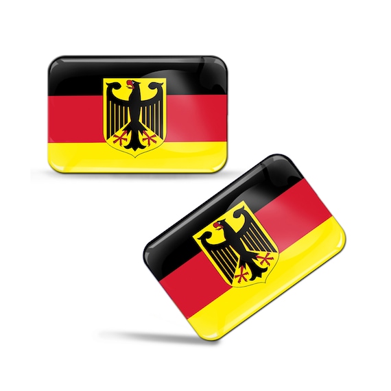 Kaufe 1 Stücke Metall 3D Deutschland Deutsch Flagge Abzeichen