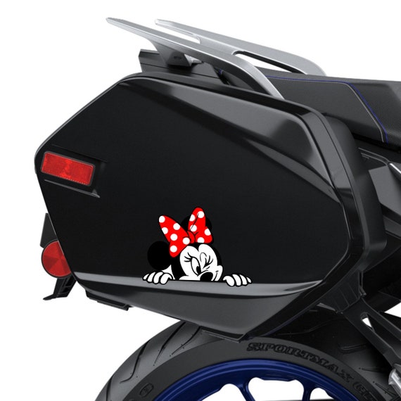 1 x Vinyl Lustige Aufkleber Minnie Maus Comics Cartoon Aufkleber für Auto  Auto Windows Motorrad Bike Helm B 246 -  Schweiz
