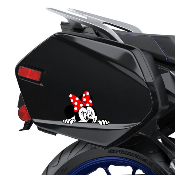 1 x Vinyl Lustige Aufkleber Minnie Maus Comics Cartoon Aufkleber für Auto  Auto Windows Motorrad Bike Helm B 246 -  Schweiz