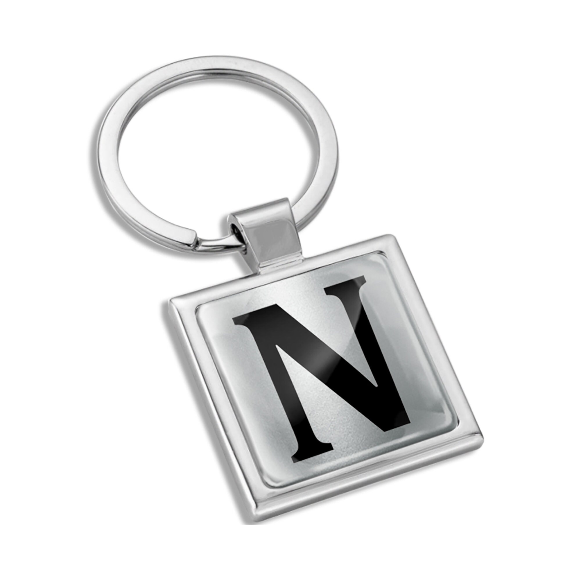 Personalised Key Chain Keyring Name Letter N Customized Key Ring