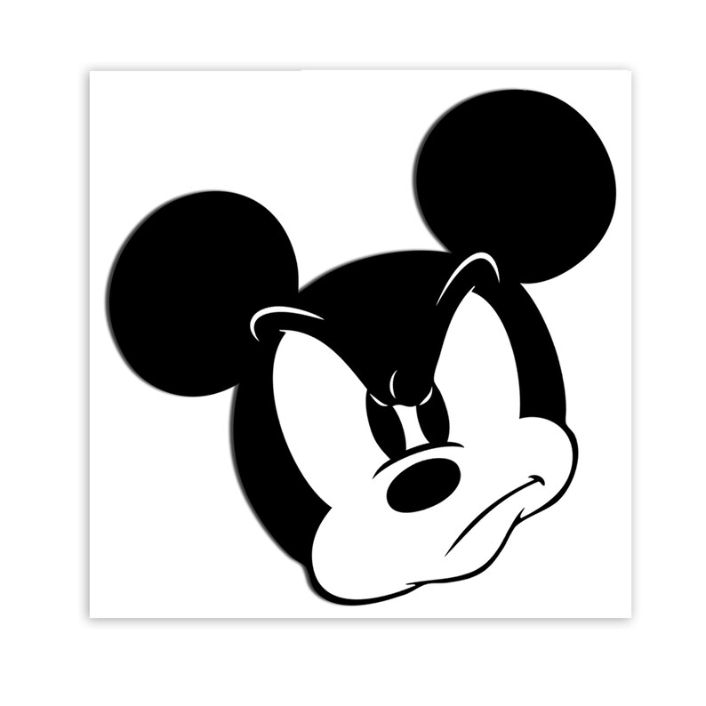 Vinyl Cool Sticker Mickey Mouse Comics Cartoon Decals for Etsy