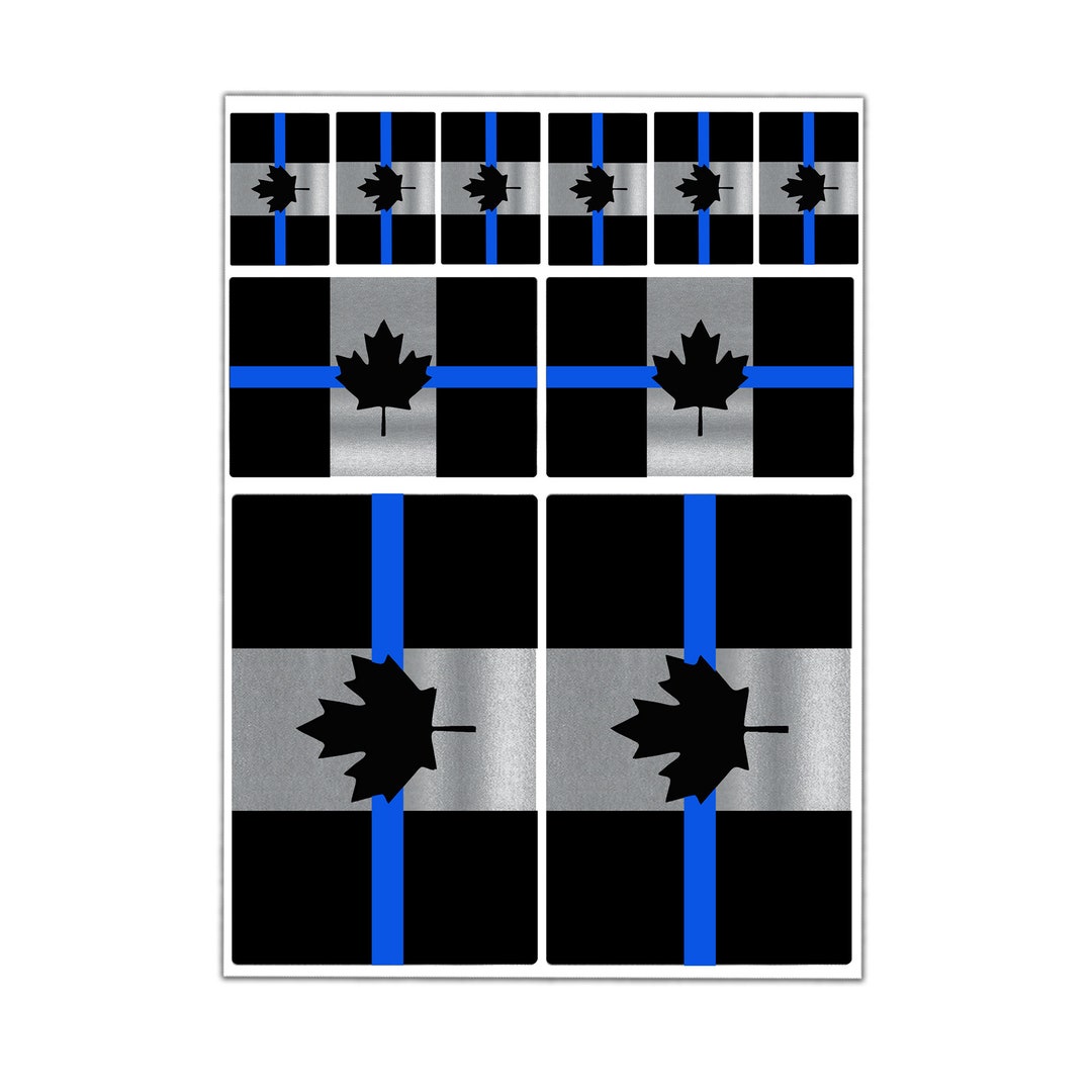 Stickers Set Vinyl Decals Canada Canadian Flag Laptop Car Etsy