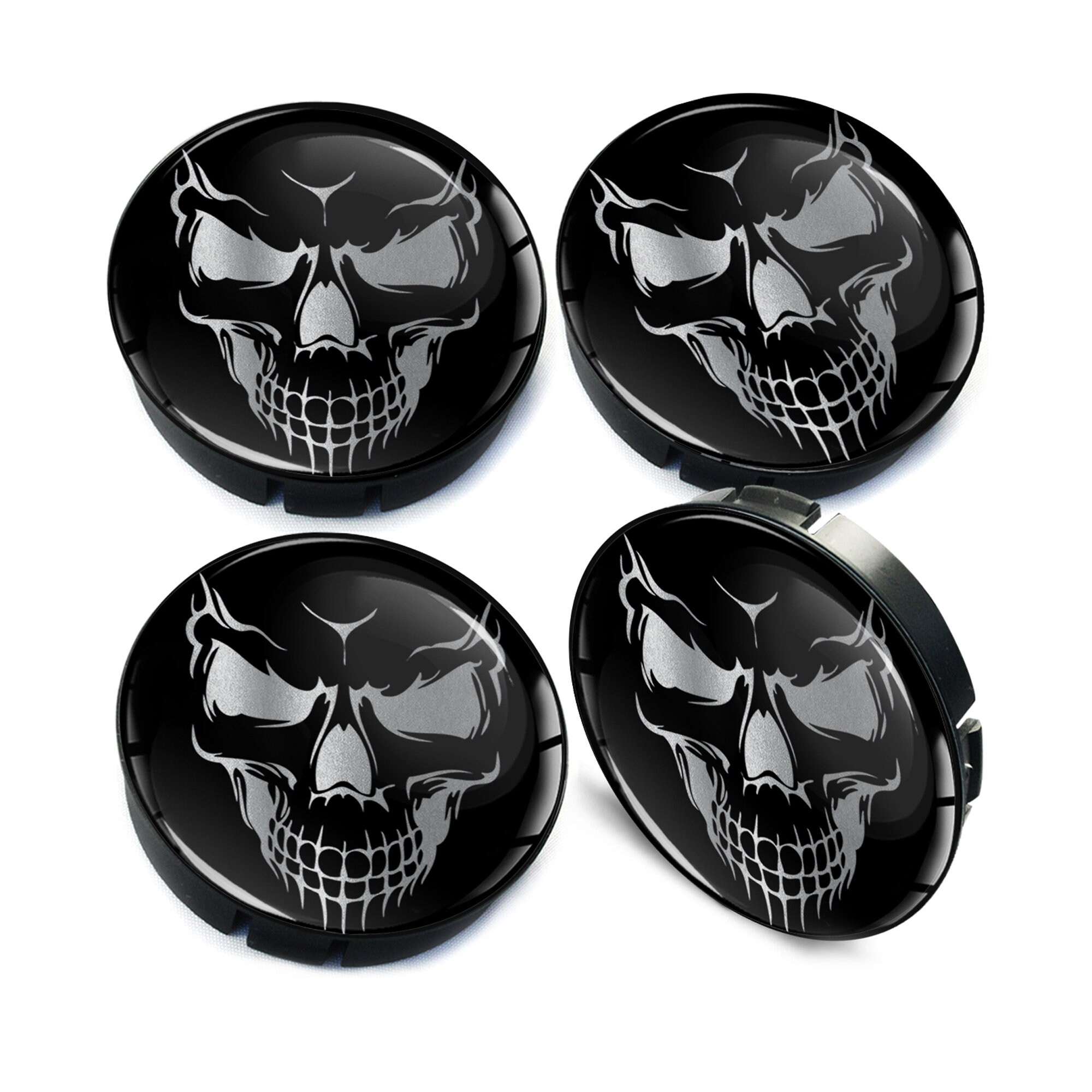 Wheel Center Caps Universal Custom Tuning Logo 60mm Skull C 92 Etsy