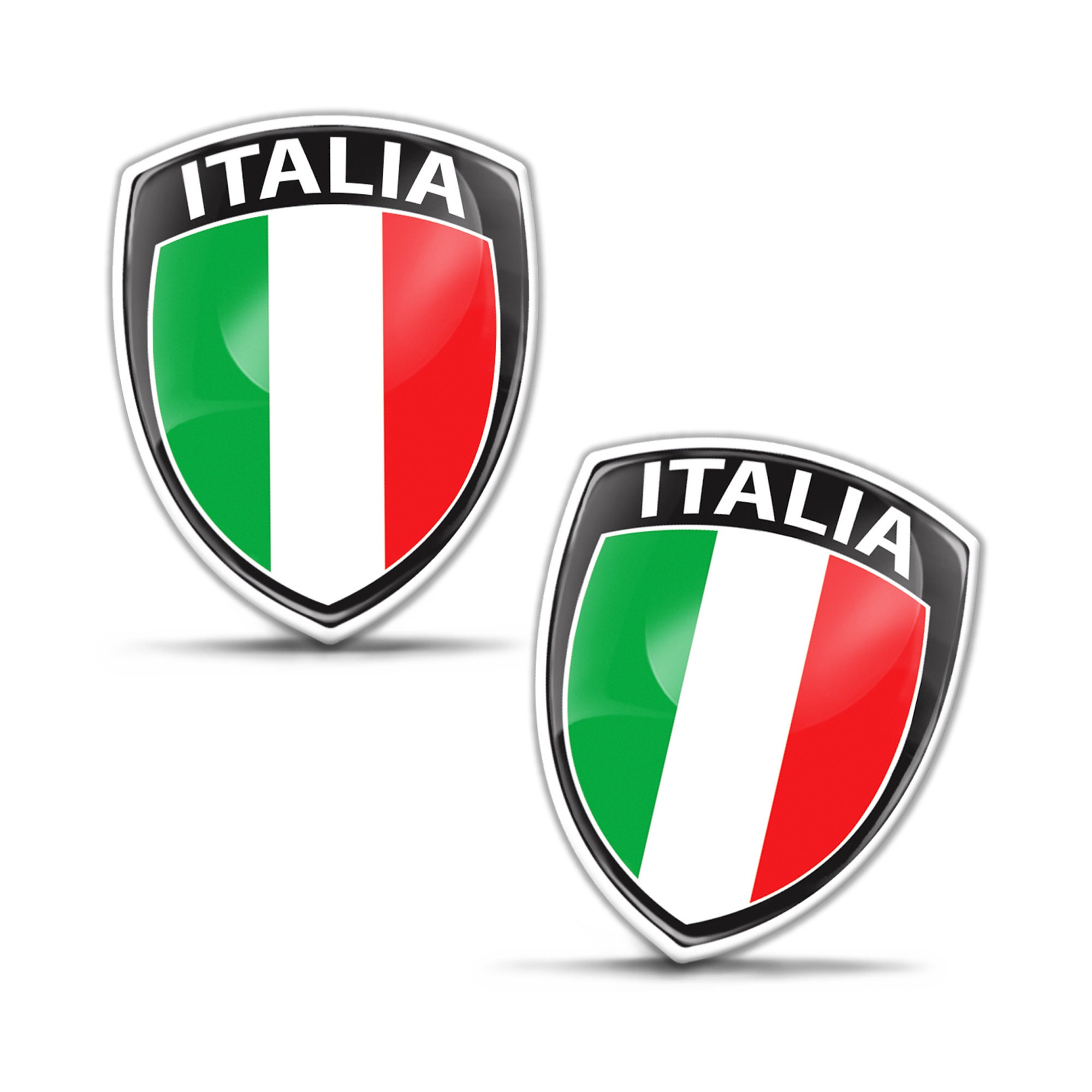 Aufkleber Streifen runde Schild Flagge Italien Tricolore Italien