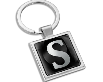 Personalised Key Chain Keyring Name Letter S Customized Key Ring