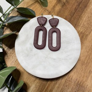 RICH & BOLD | Polymer Clay Dangle Earring -  Large Ovals