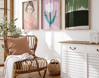 Modern Art Posters · Contemporary Illustrations · Abstract Colored Wall Art · Unframed