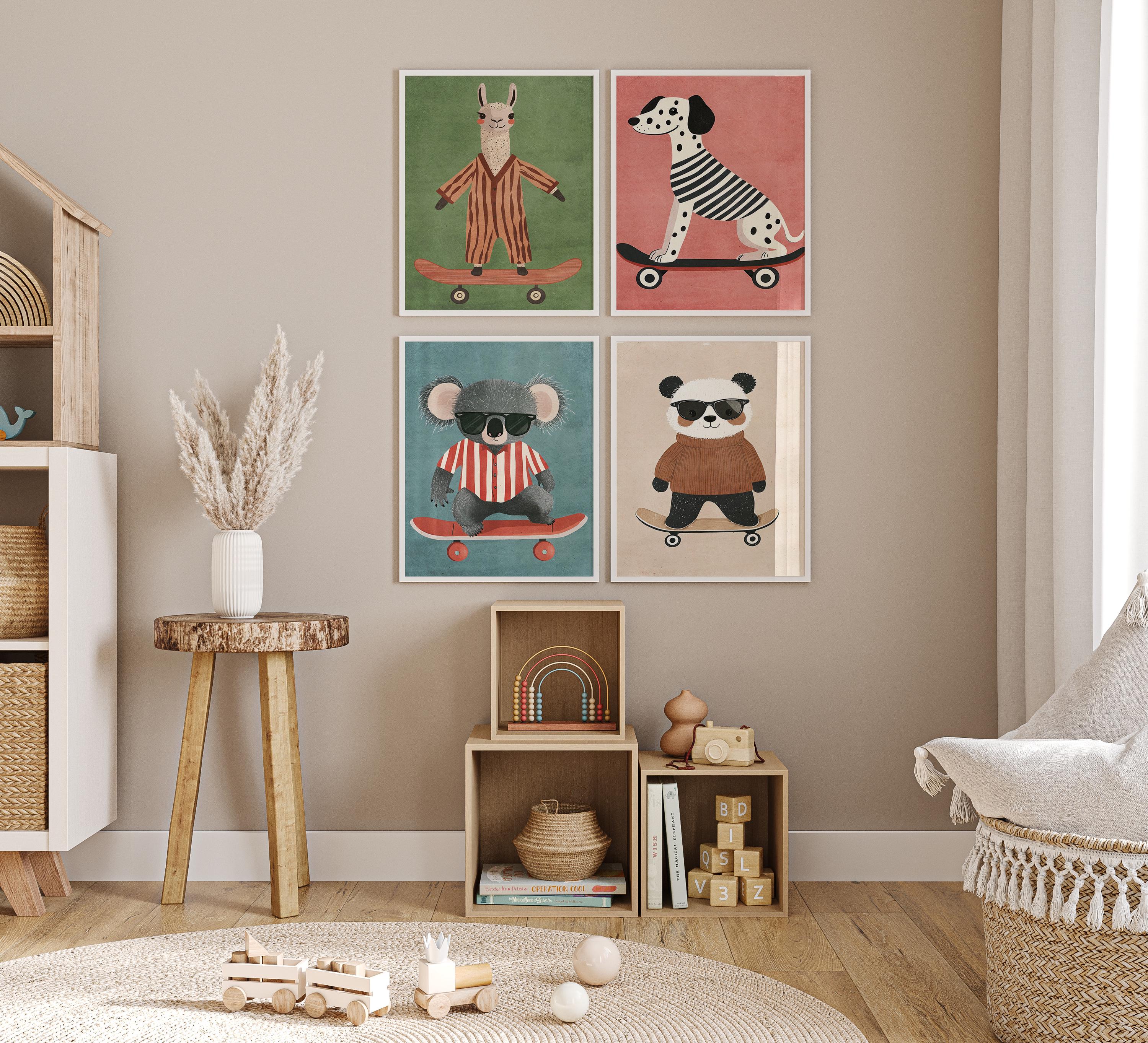 Modern Children's Room Posters · 33 Poster Variations · Cute Animal
