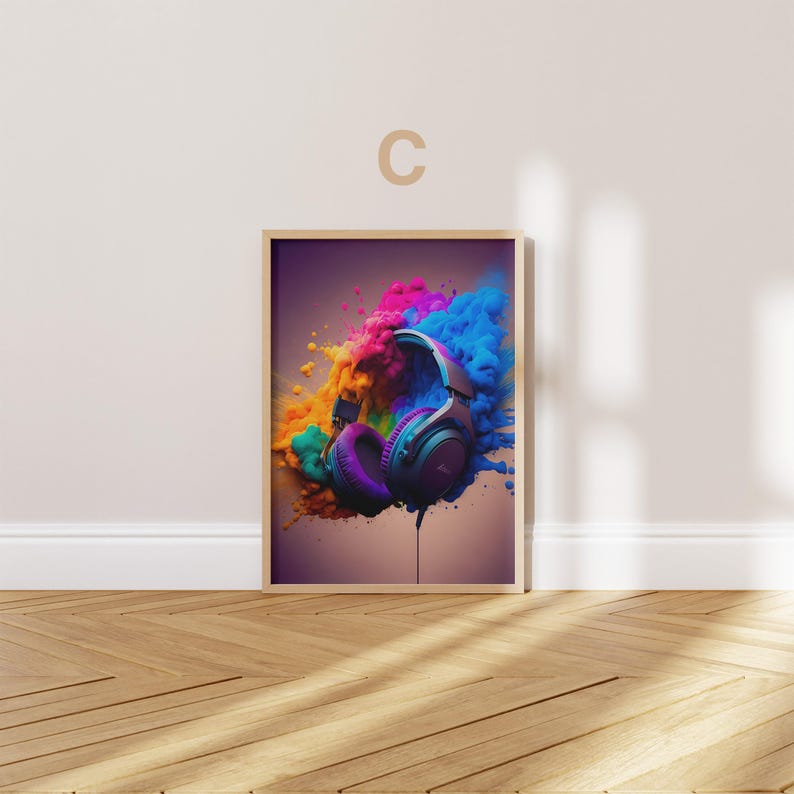 Gamer Setup Poster – Produktfoto 5 zeigt das Poster, Motivdetails und die hochwertige Druckwirkung als Wanddekoration.