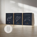 Poster Formula 1 2025 Tracks · Gift Idea · Grand Prix of Monaco Spa Nürburgring MONZA · Decorative Print without Frame product logo