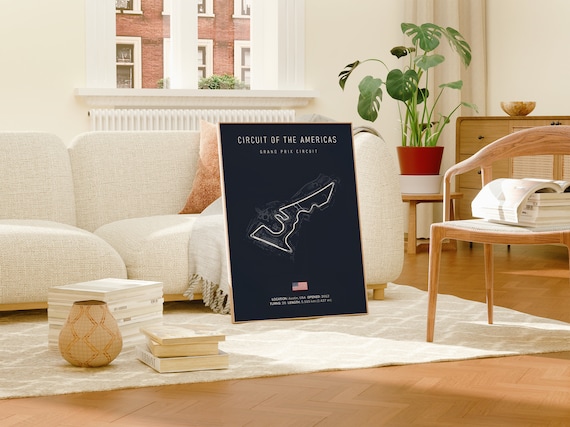 Formula 1 Race Track Poster 2025 · Gift Idea · Monaco Spa Nürburgring MONZA · Decorative Print without Frame