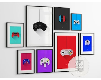 Gaming Room Poster · Gamer Wall Art · Video Game Esports Decor · Gift for Gamers · Unframed