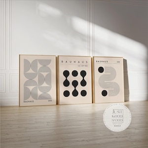 Bauhaus Kunst Poster · Ausstellung Design · Geometrische Wanddeko · Geschenk · ohne Rahmen