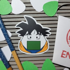 Z Fighter Vinyl Sticker - Cosplay Onigiri | Anime Inspired | Japanese Food Riceball | Manga Kawaii Fandom | Decal Water Bottle Laptop