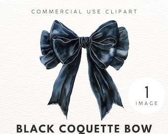 Black Coquette Bow Clipart Dark Coquette PNG for Shirts Black Bow Clipart Commercial Use Clipart Ribbon Bow Coquette Ribbon Bow Velvet Bow