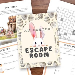 Easter Escape Room for Kids Easter Escape Game Printable Escape Room Kit for Kids Easter Games Printable Easter Scavenger Hunt Clues