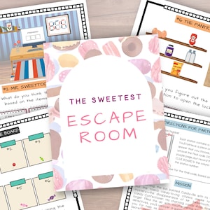 Printable Escape Room for Kids Birthday Kid Escape Room kit Birthday Group Games Instant Download Escape Room for Family Sleepover Game ER1