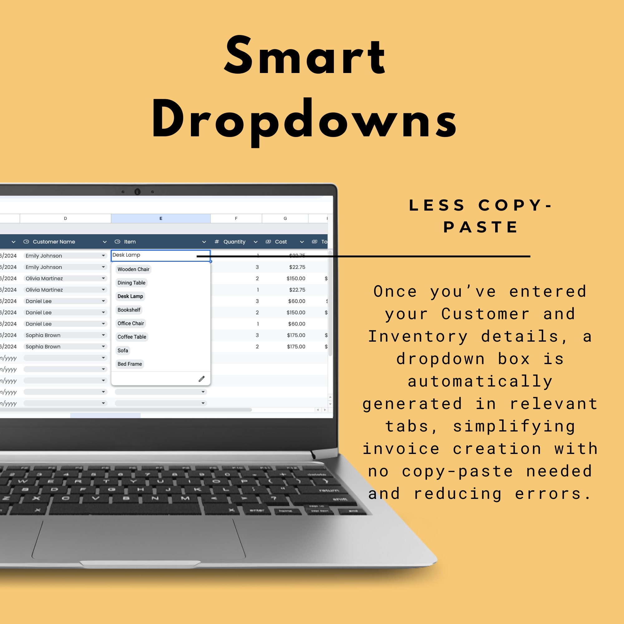 Invoice Generator and Tracker Google Spreadsheet for Small Business ...