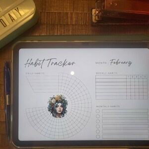 Circle Habit Tracker Printable Daily Habit Tracker Circle Daily Tracker ...