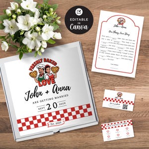 Wedding Pizza Box Label Digital Wedding Boxes Personalised Pizza Wedding Invite Mad Libs Wedding Advice Party Favor Loyalty Card