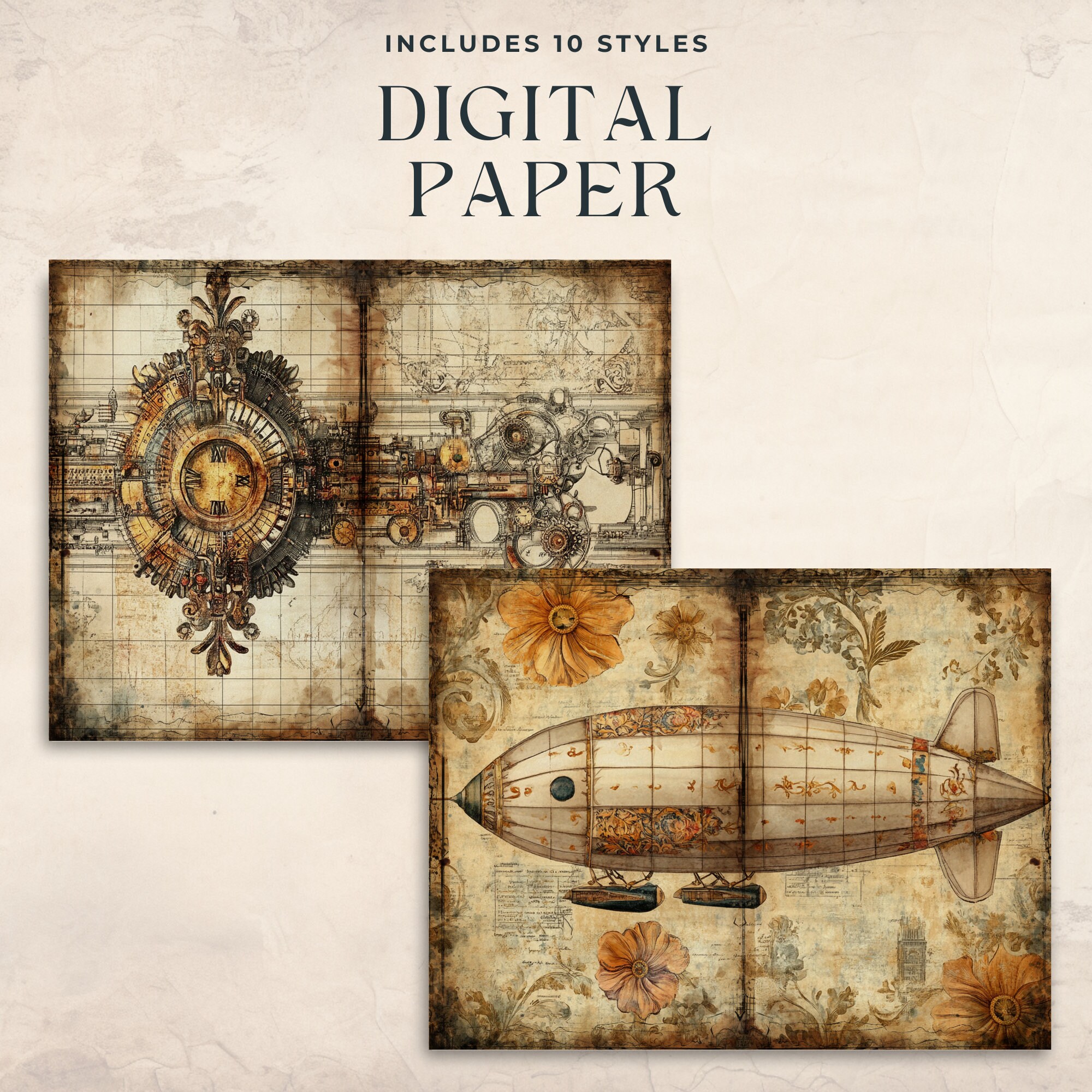 Victorian Steampunk Junk Journal Pages Vintage Junk Journal Victorian ...