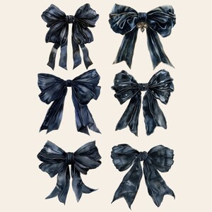 Dark Coquette PNG for Shirts Black Coquette Black Bow Clipart Black Coquette Bow PNG Commercial Use Clipart Ribbon Bow Coquette Ribbon Bow