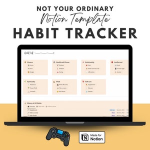 Notion Habit Tracker Template for Planner Habit Tracker Notion Goal Tracker Daily Habit Tracker Notion Interactive Notion Goal Template