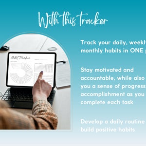 PDF Circle Habit Tracker Printable Circular Monthly Circle Daily ...