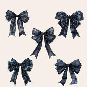 Dark Coquette PNG for Shirts Black Coquette Black Bow Clipart Black Coquette Bow PNG Commercial Use Clipart Ribbon Bow Coquette Ribbon Bow