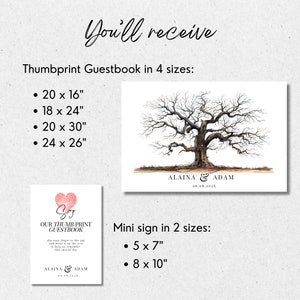 Thumbprint Wedding Guestbook Thumb Print Tree Guestbook Sign Printable ...