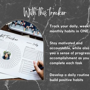 Circle Habit Tracker Printable Daily Habit Tracker Circle Daily Tracker ...