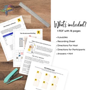 Printable Retirement Escape Room Game for Office Farewell Party and Team Building Activity