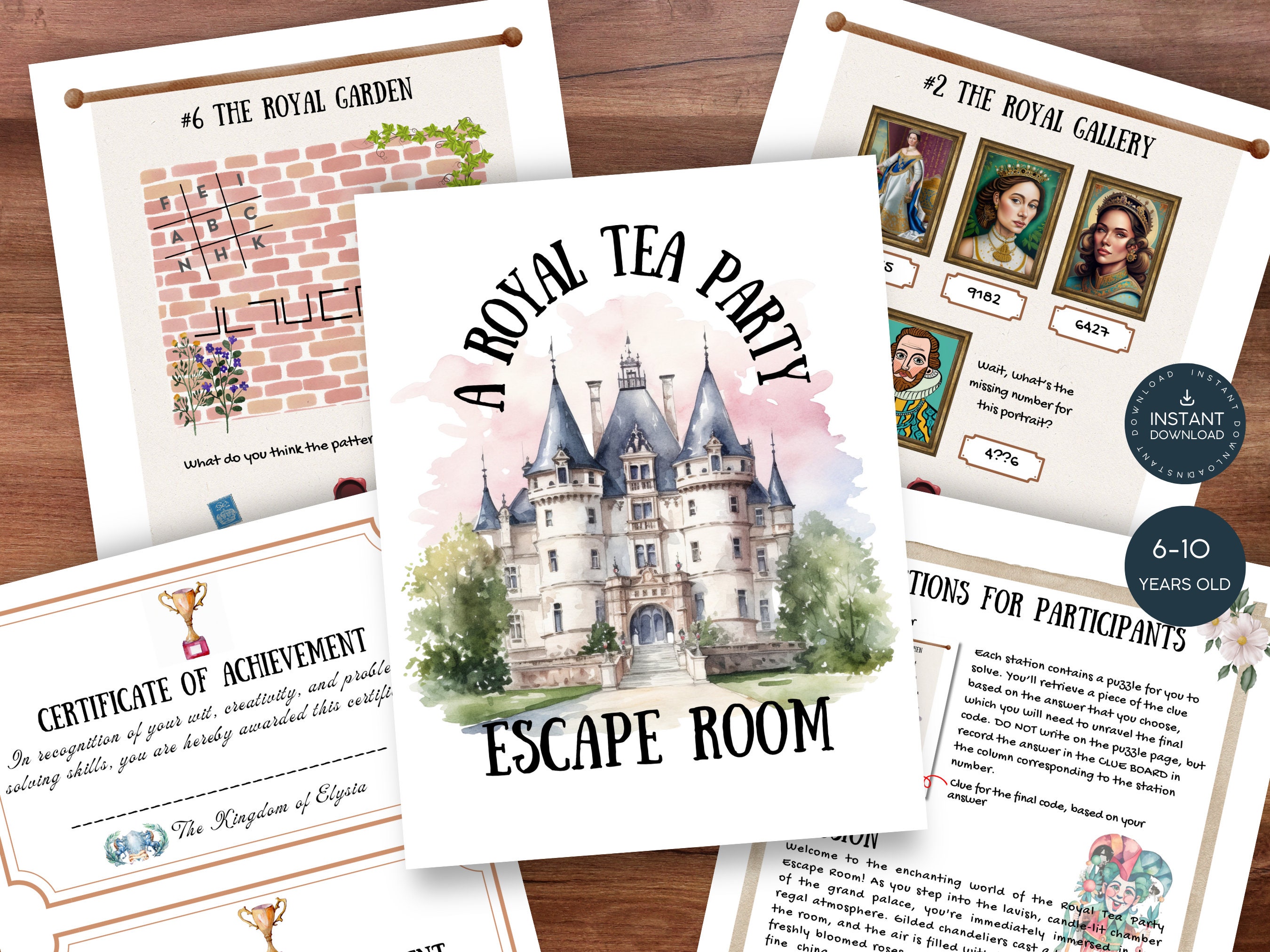 Escape Room for Kid Printable Escape Room Kit Escape Room Printable Tea ...