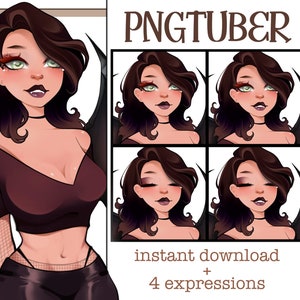 Gothic Wings PNGtuber | Hot PNGtuber | Fangs | Streaming Avatar | Twitch | Discord | Youtube | TikTok | Hot | Ready to Use
