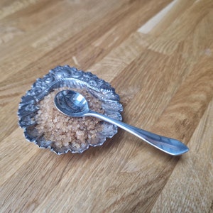 Victorian Sterling Silver Salt Spoon, 1896, London, Goldsmiths & Silversmiths Co.