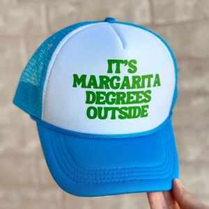 Margarita trucker hat, custom trucker hat, margarita, margs, funny sayings hat, pool hat, summer trucker, happy hour