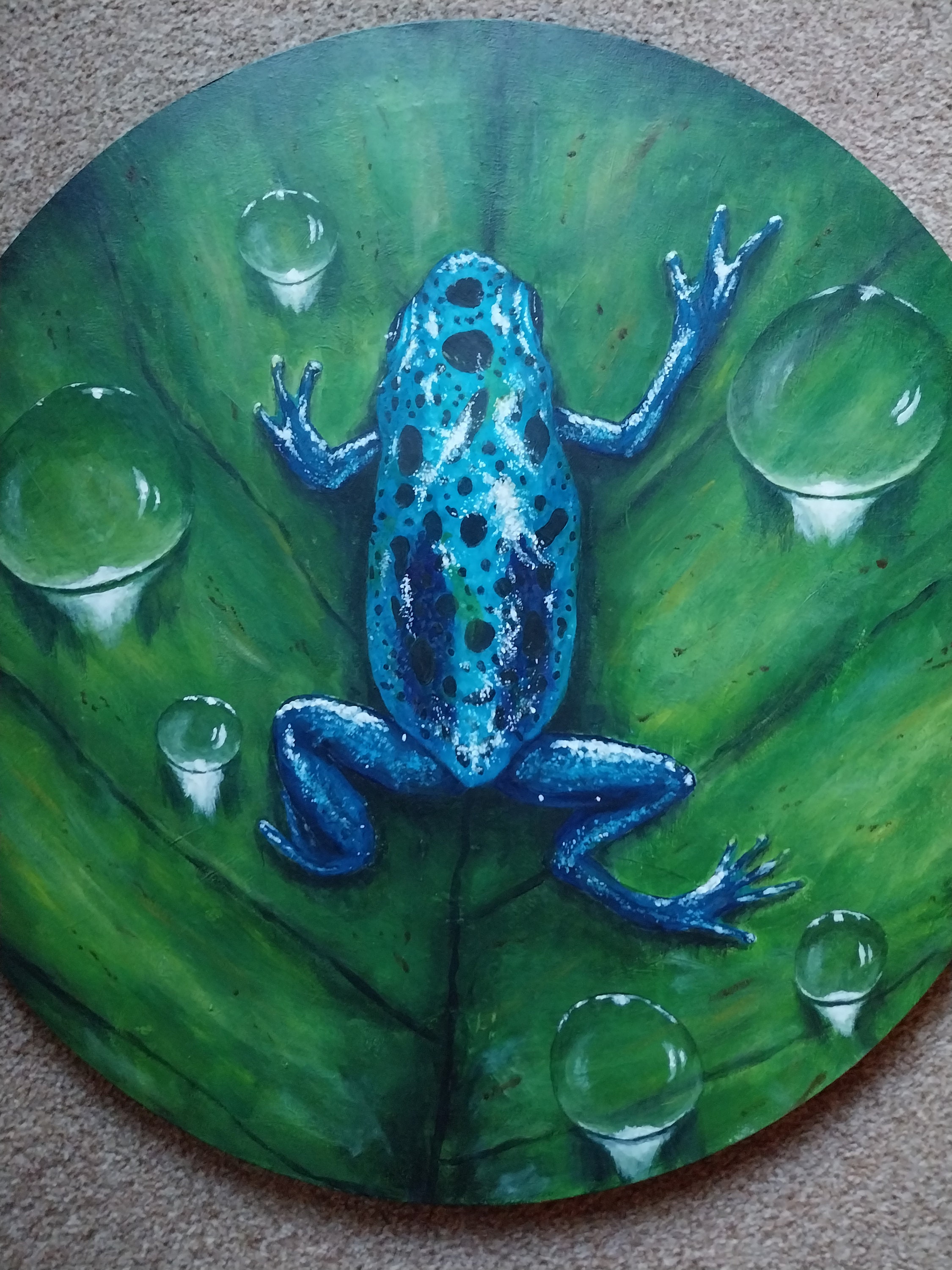 Tree Frog Acrylic Painting Animal Art, Acrylic Art Painting, Painted