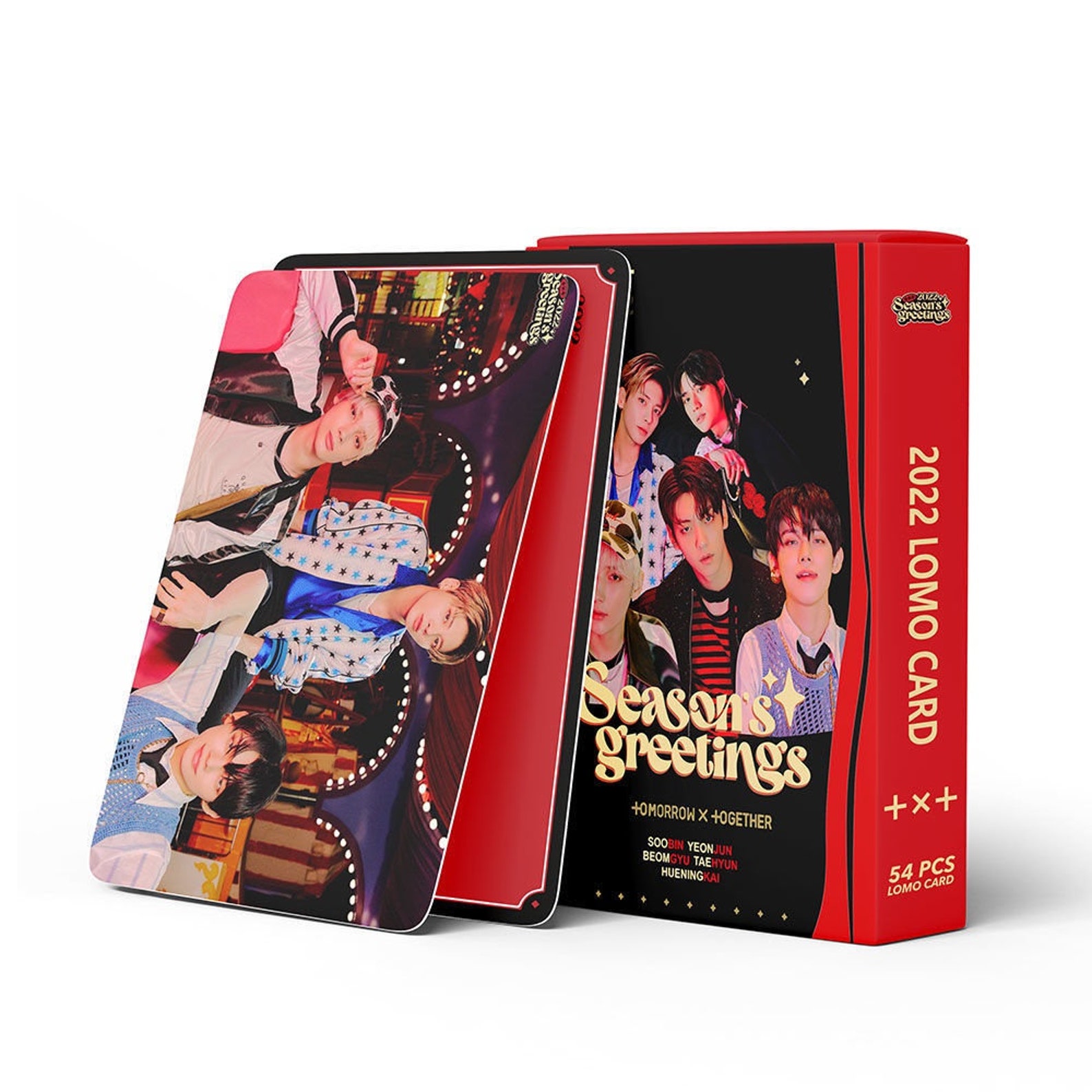 54 Pcs TXT Season's Greetings 2022 Lomo Card Pack Tomorrow Etsy