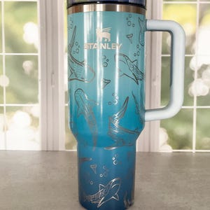 Personalized Stanley Tumbler- Whale Shark Engraved 40 oz