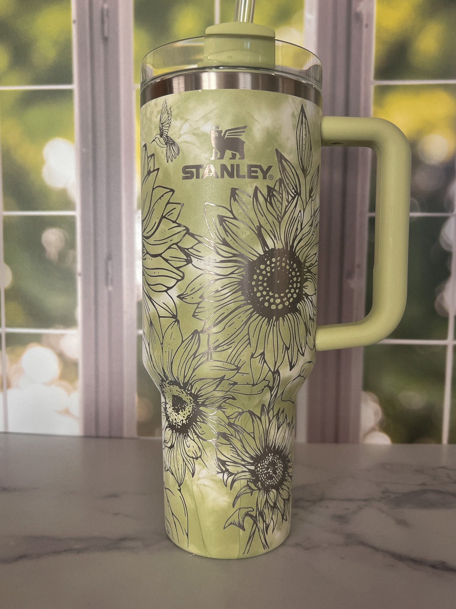 Sunflowers Custom Stanley Adventure Quencher 40 oz tumbler