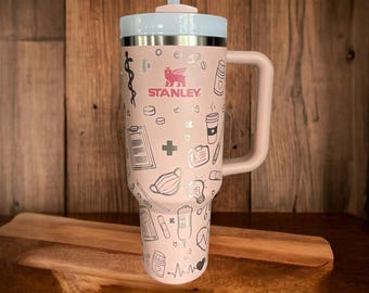 Nurse RN Appreciation Gift Medical Engraved Stanley Adventure Quencher 40 oz Tumbler H20