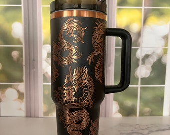 Dragon Copper and Black Non-Branded 40 oz Tumbler