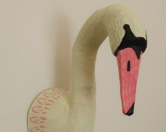 Paper Mâché Swan head, Laila