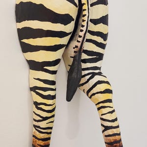 Paper Mâché Zebra rear end