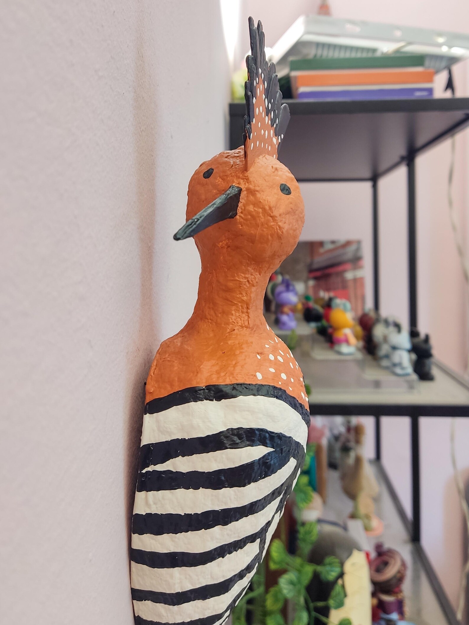 Paper Mâché Wall Mount Hoopoe Bird, Alex - Etsy