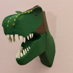 Papier Mâché T-Rex Kopf, Ralf