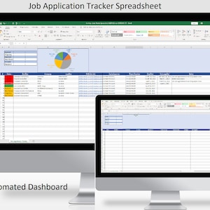 2025 Job Application Tracker Spreadsheet – W/ Automated Dashboard – Microsoft Excel / Google Sheets – Job Search Template for your dream job