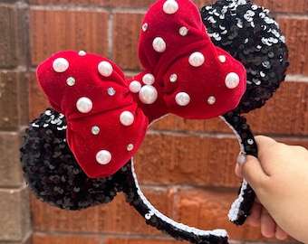 Red Classic Minnie Ears