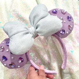 Lavender Valentine’s Day Minnie Ears
